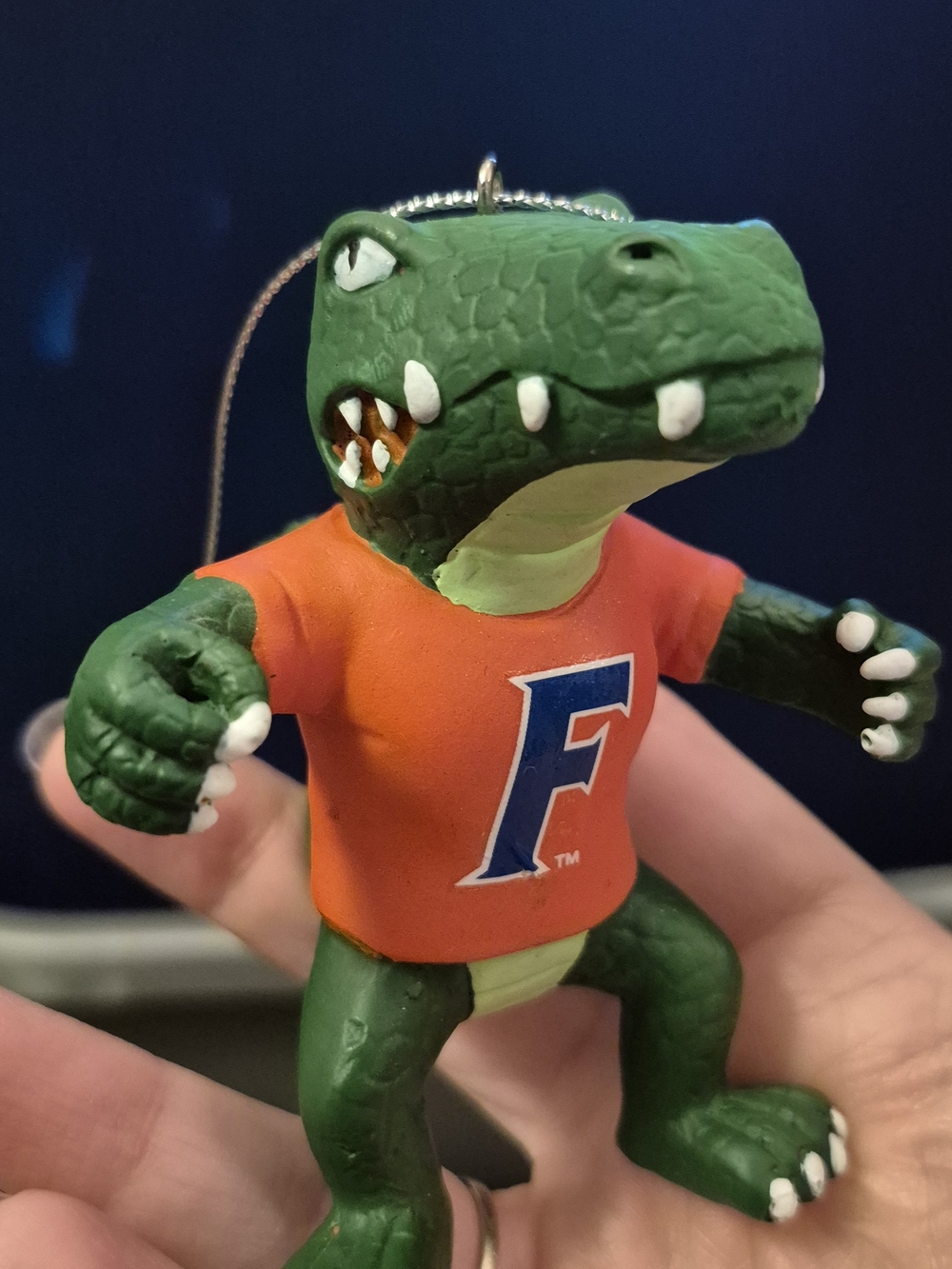 Florida Gators Figurine with Orange F Shirt - Ornament